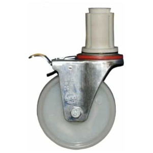 hjul med bremse til rullestillads