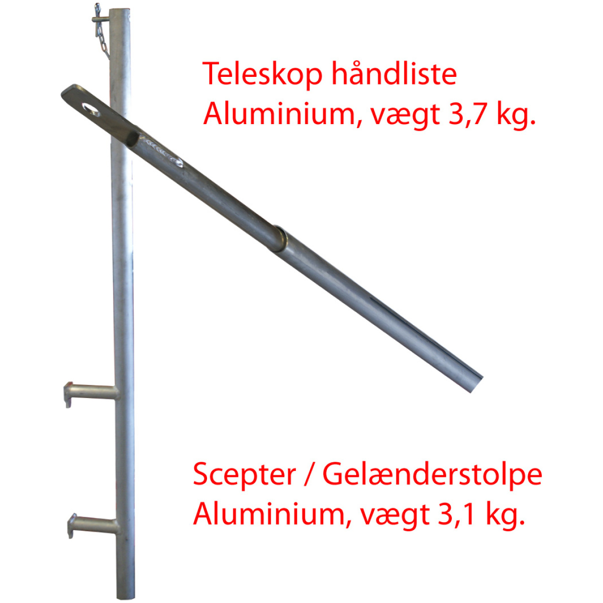 opskydeligt rækværk, tegning