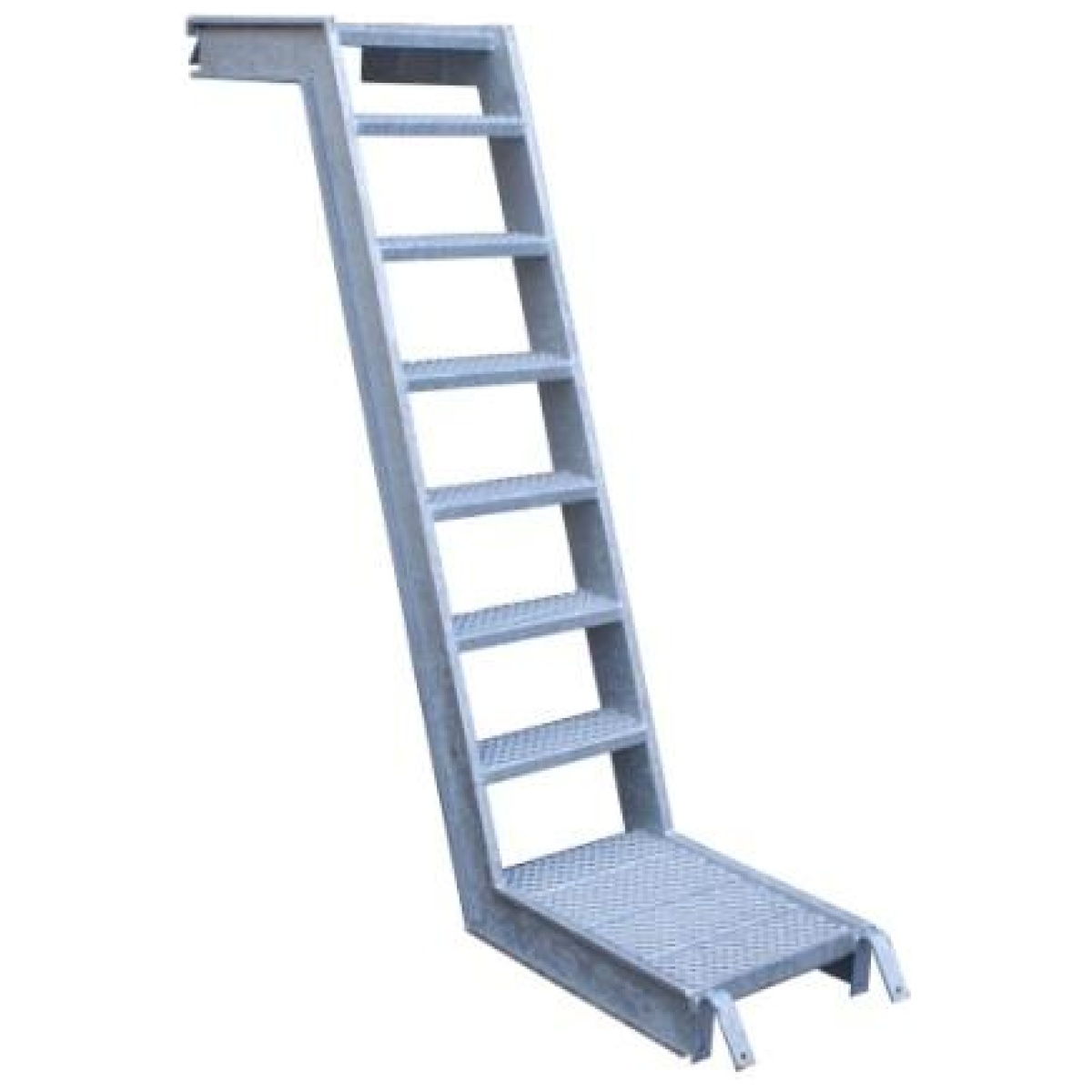Galvaniseret Stige med Trappetrin 1,5 m.
