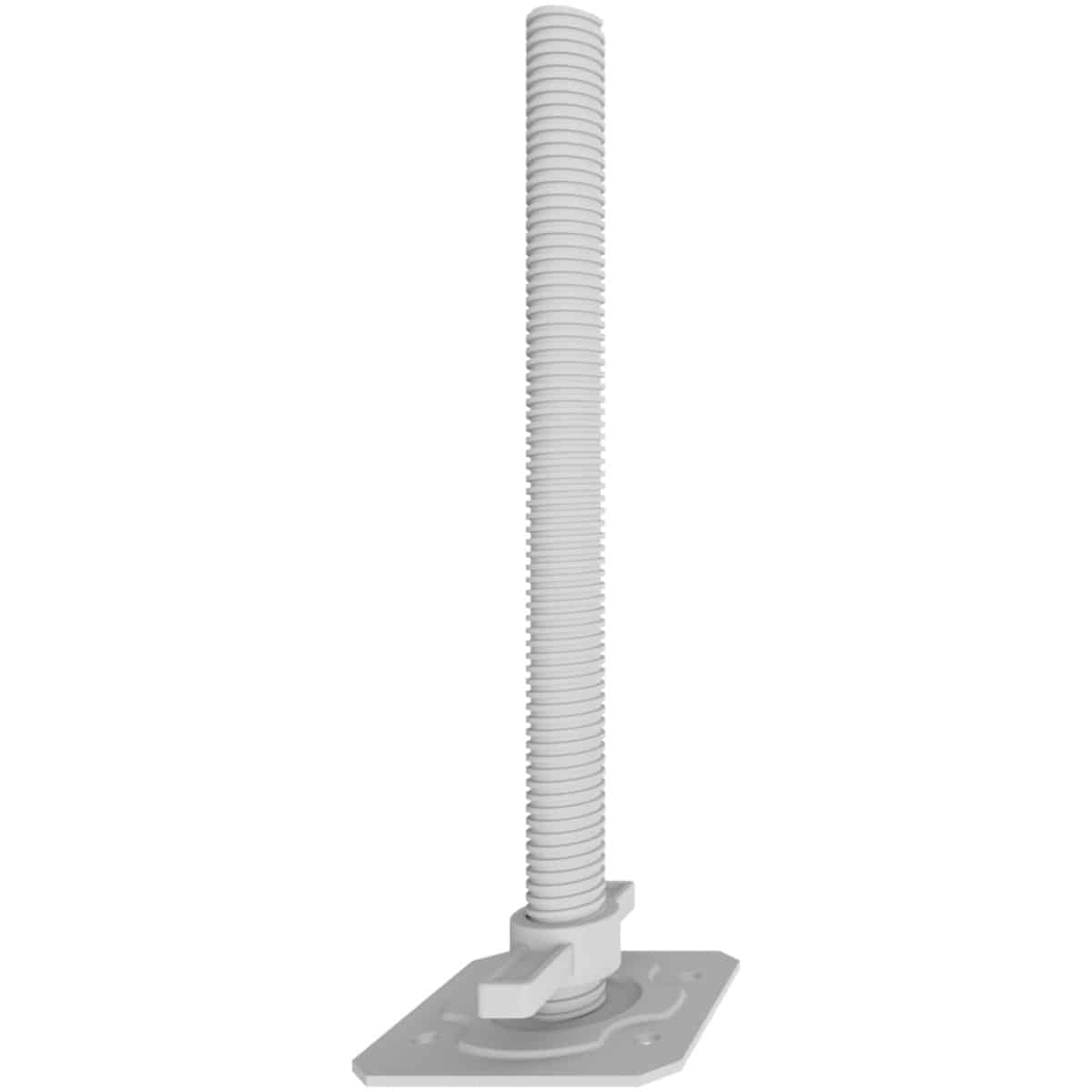 Gevindfodplade Ø38x500 mm.