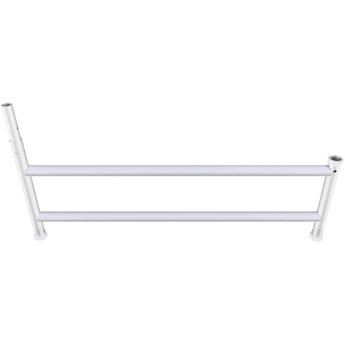 Alu stigesektion 2 trin 1,36 x 0,5 m. Med 1 horn - til tagarbejde