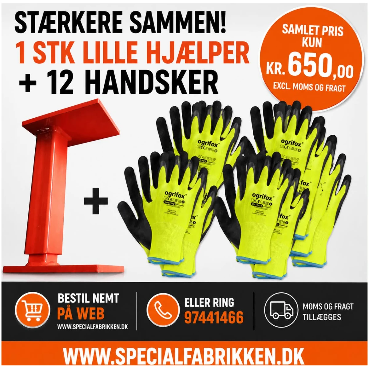 Lille hjælper + arbejdshandsker